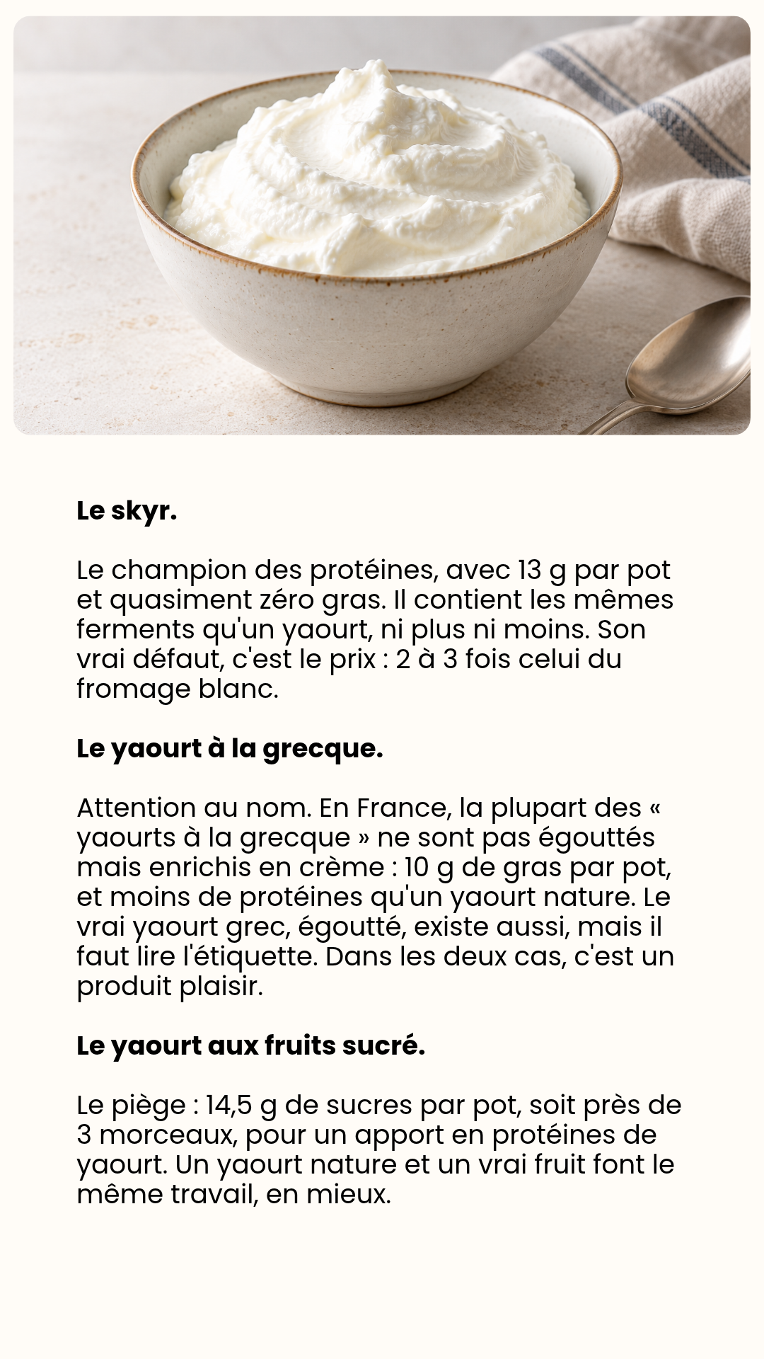 Fromage blanc, skyr, yaourt - Quelles différences ? — page 7 sur 10