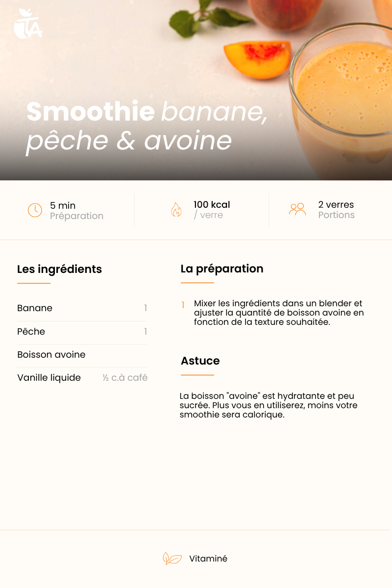 Smoothie Banane/Pêche/Avoine — page 1 sur 1