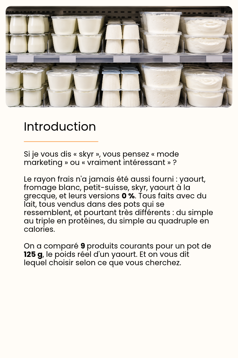 Fromage blanc, skyr, yaourt - Quelles différences ? — page 2 sur 10