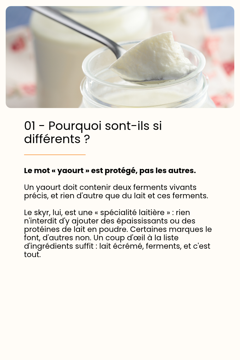 Fromage blanc, skyr, yaourt - Quelles différences ? — page 4 sur 10