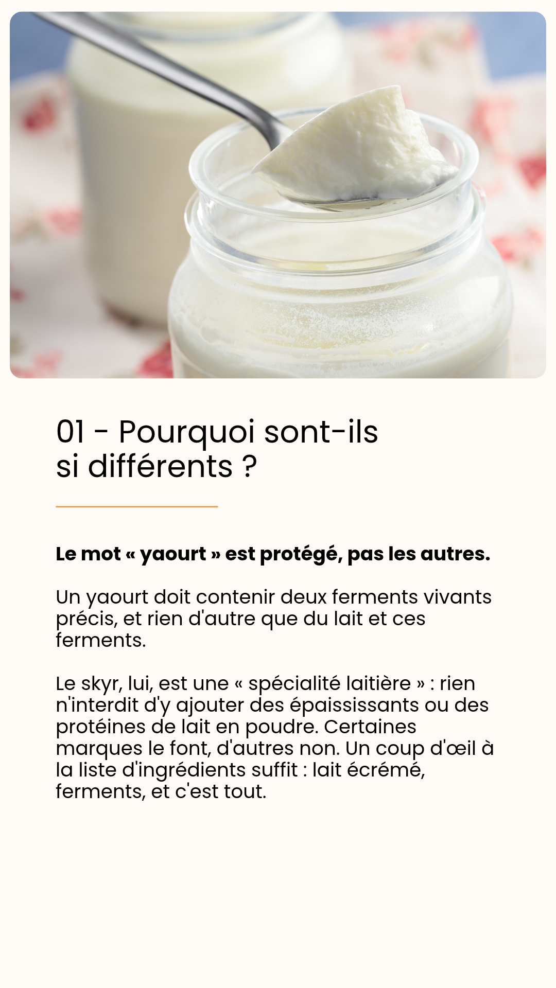 Fromage blanc, skyr, yaourt - Quelles différences ? — page 4 sur 10